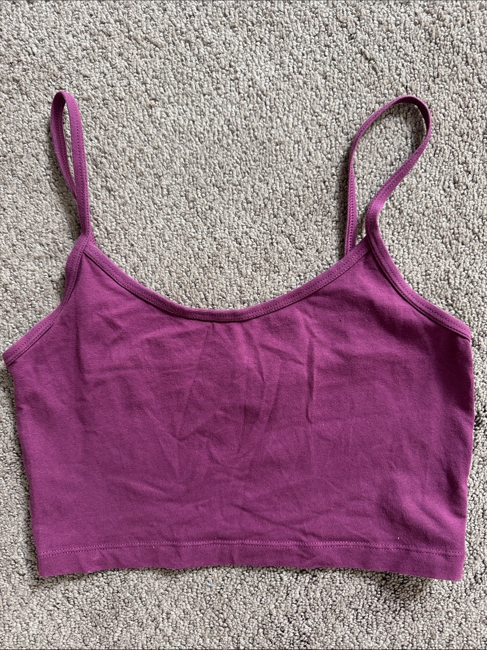 TNA Magenta Cropped Tank Top